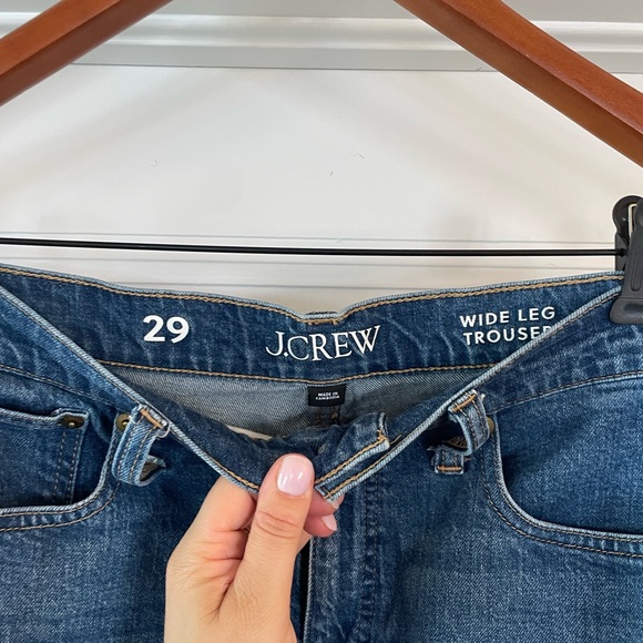 EUC J. Crew Wide-Leg Trouser Jeans Sz 29 - Picture 3 of 9